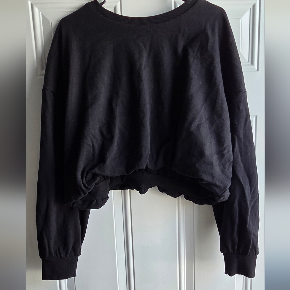NWT Target Wild Fable Women's Black Cropped Sweater XL